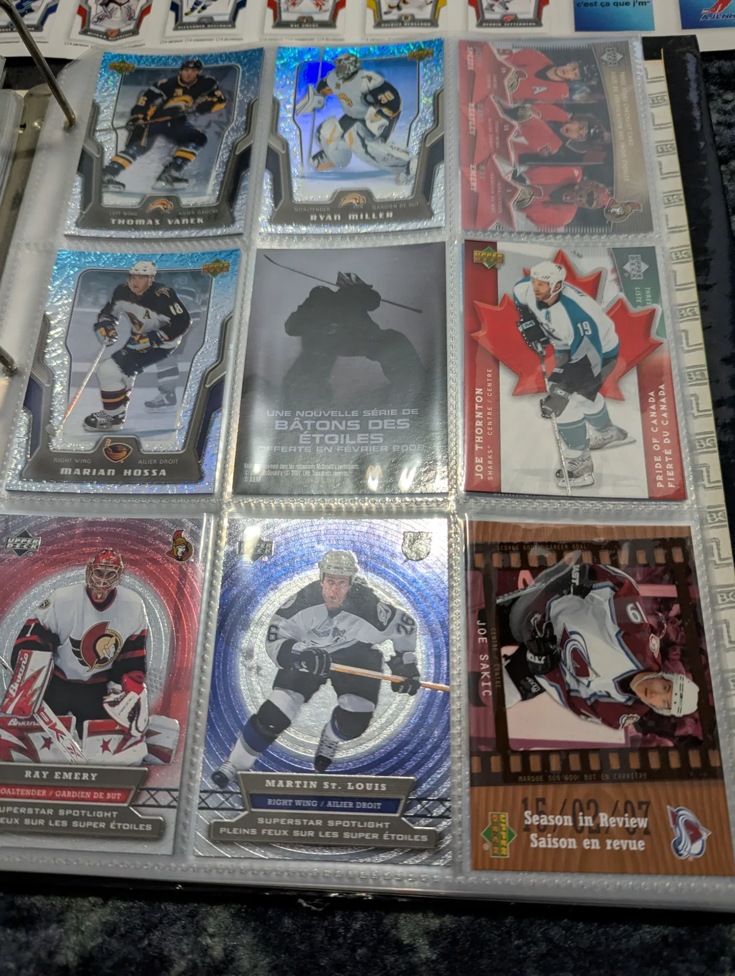 Hockey card 2007-2008 McDonald's (92 cards)